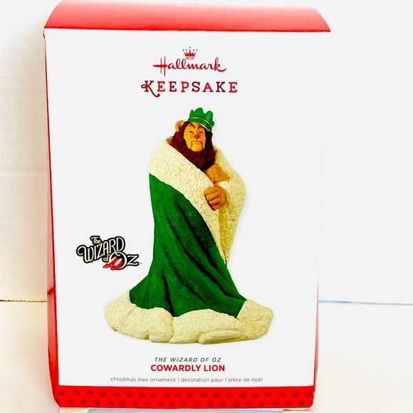 Hallmark 2013 Wizard Of Oz Cowardly Lion Ornament Used - Picture 1 of 6